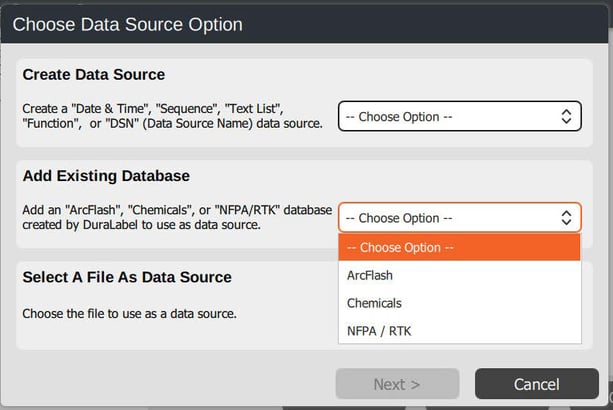 labelforge-pro-label-designer-datasource-existing-database
