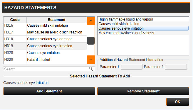 chemical-labeling-module-hazard-statements-labelforge-pro