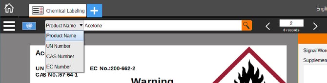chemical-labeling-module-navigating-records-database-labelforge-pro