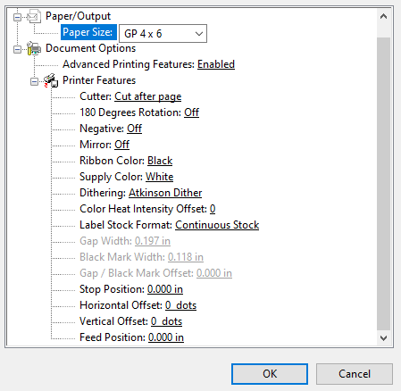 Toro Bronco Max Printing Preferences 2