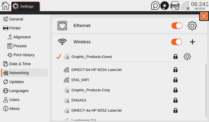 WiFi Connected Screen