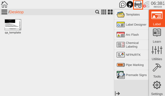 Toro Max Home Screen Heat Settings